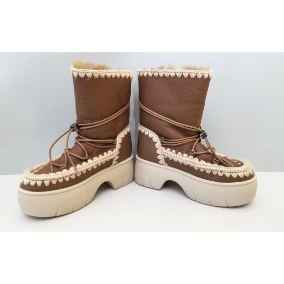 Free People Mou Lunar Landing Snow Platform Boots Size 39 - Picture 4 of 5